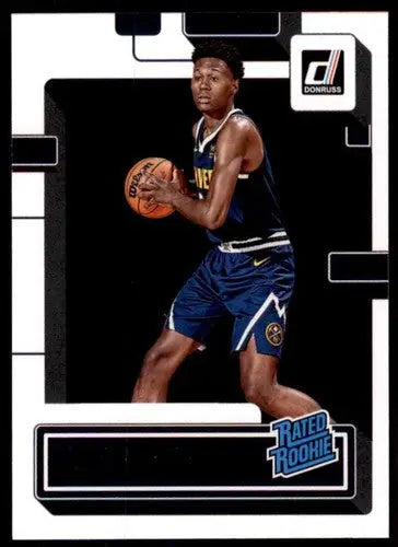 Basketball trading card featuring Peyton Watson rated rookie from 2022-23 Donruss series