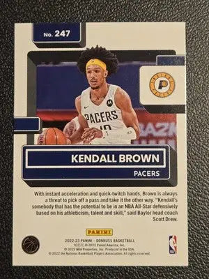 2022-23 Donruss #247 Kendall Brown - Basketball Card Single
