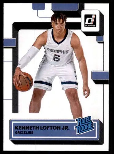 Original gloss Kenneth Lofton Jr. rated rookie basketball card from 2022-23 Donruss