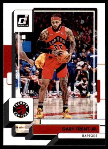 Gary Trent Jr. basketball card with original gloss from 2022-23 Donruss Raptors series