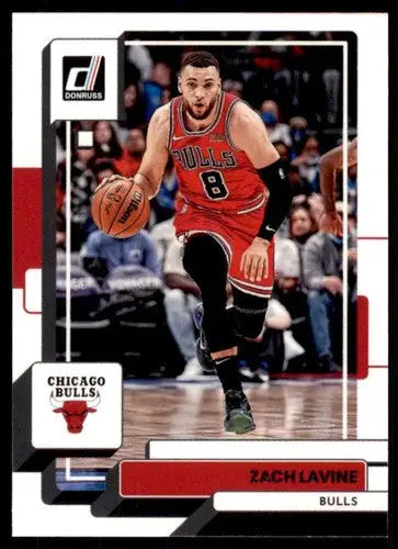 Zach LaVine basketball card with original gloss, 2022-23 Donruss NM-MT Bulls