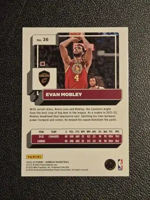 2022-23 Donruss #36 Evan Mobley Holo Laser Green - Basketball Card Single