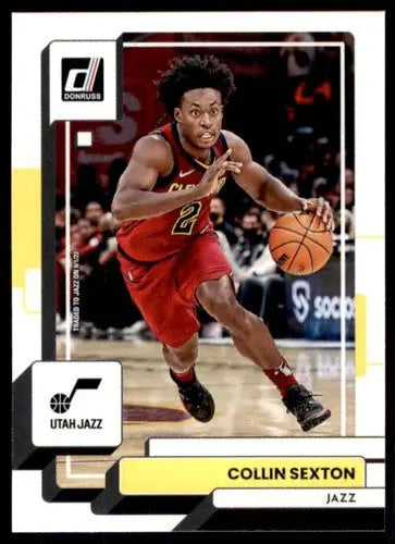 Original gloss Collin Sexton basketball card 2022-23 Donruss Jazz NM-MT