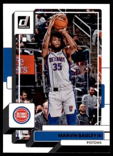 Marvin Bagley III basketball card with original gloss from 2022-23 Donruss series