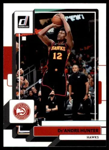 De’Andre Hunter NBA basketball card from 2022-23 Donruss with original gloss and NM-MT condition