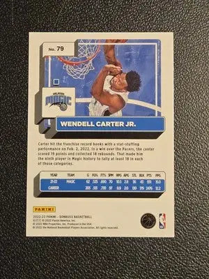 2022-23 Donruss #79 Wendell Carter Jr. Holo Laser Green - Basketball Card Single
