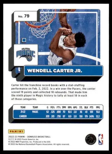 2022-23 Donruss #79 Wendell Carter Jr. NM-MT Magic ID:57302 - Basketball Card Single