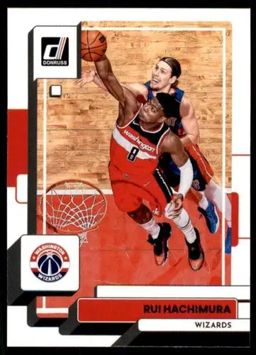 Original gloss Rui Hachimura basketball card 2022-23 Donruss NM-MT Wizards ID 57047