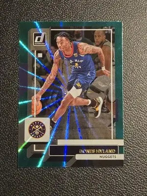2022-23 Donruss #93 Bones Hyland Holo Laser Green - Basketball Card Single