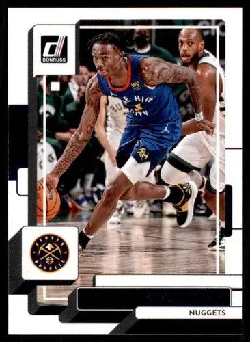 Basketball trading card of Bones Hyland with original gloss, Nuggets NM-MT condition