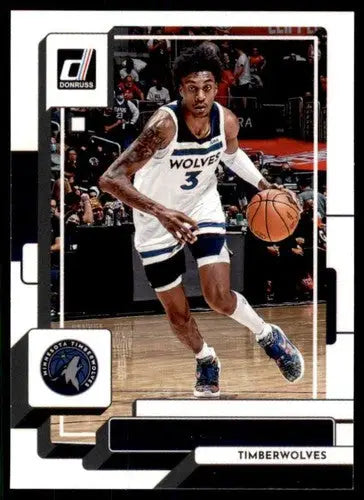Basketball trading card of Jaden McDaniels NM-MT from 2022-23 Donruss set