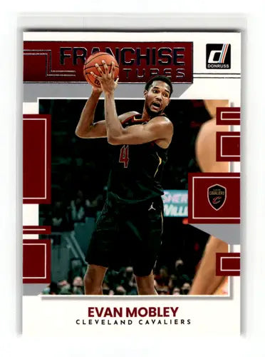 Evan Mobley basketball card from 2022-23 Donruss Franchise Features series
