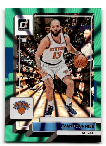 2022-23 Donruss Holo Green Laser #14 Evan Fournier NM-MT Knicks ID:57893 - Basketball Card Single