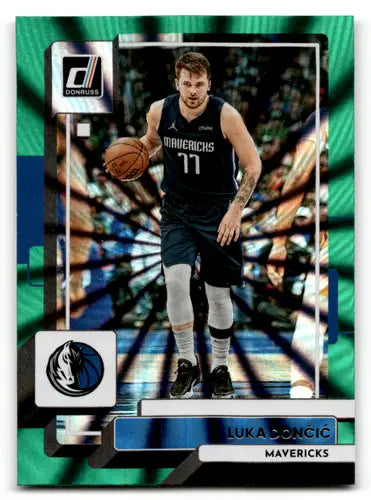 2022-23 Donruss Holo Green Laser #143 Luka Doncic NM-MT Mavericks ID:57900 - Basketball Card Single