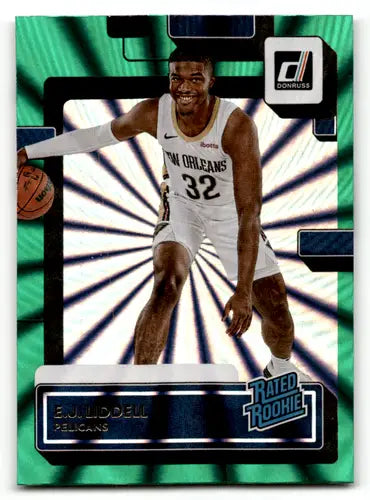2022-23 Donruss Holo Green Laser #238 E.J. Liddell NM-MT RC Rookie Peli ID:57894 - Basketball Card Single