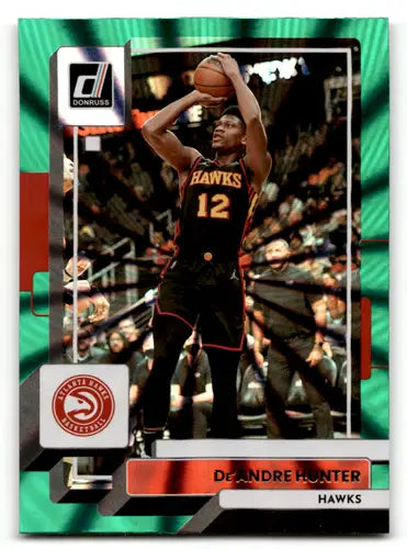2022-23 Donruss Holo Green Laser #64 De’Andre Hunter NM-MT Hawks ID:57901 - Basketball Card Single
