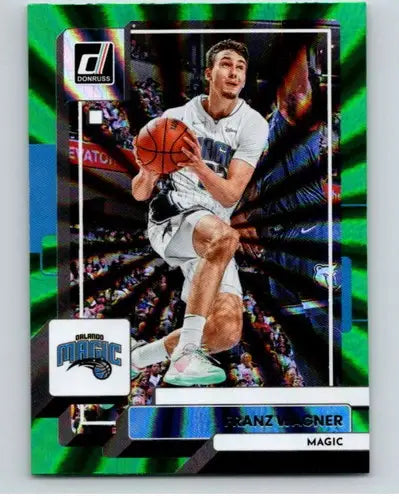 Original gloss Donruss Holo Green Laser Franz Wagner Orlando Magic trading card