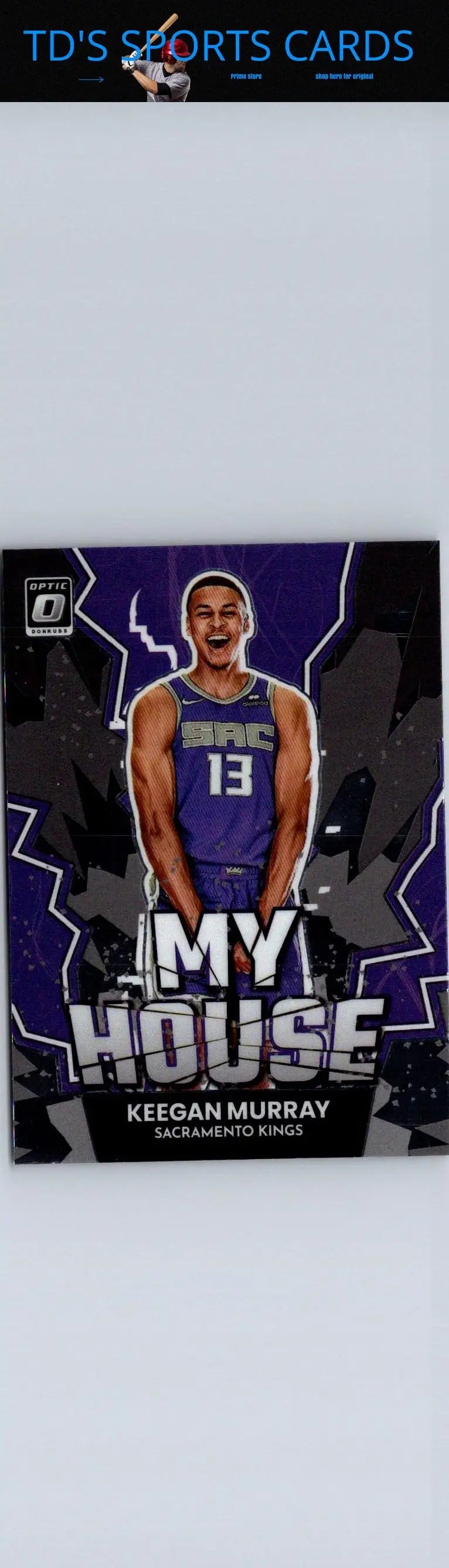 Keegan Murray 2022-23 Donruss Optic #12 My House trading card collectible image