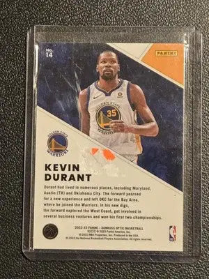 2022-23 Donruss Optic #14 Kevin Durant Winner Stays - Basketball Card Single