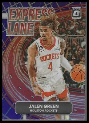 2022-23 Donruss Optic #18 Jalen Green Express Lane Purple
