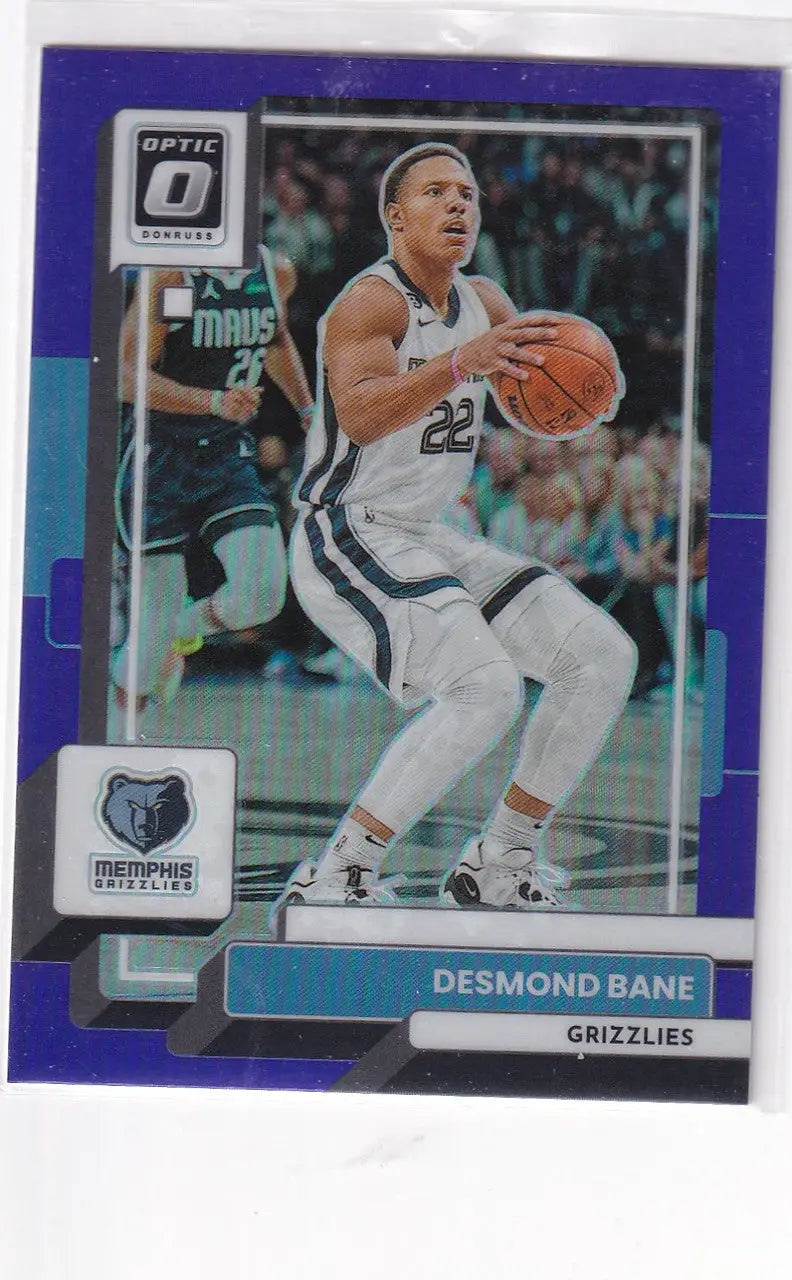 2022-23 DONRUSS OPTIC #190 DESMOND BANE PURPLE- MEMPHIS GRIZZLIES - Basketball Card Single