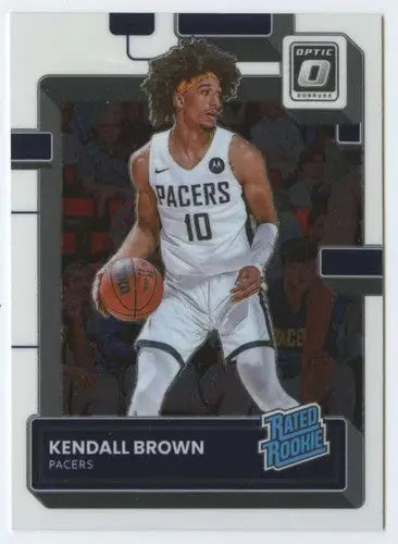 2022-23 Donruss Optic #217 Kendall Brown NM-MT Pacers Rated Rookie ID:55982 - Basketball Card Single