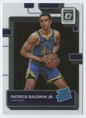 Patrick Baldwin basketball card with original gloss from 2022-23 Donruss Optic Warriors