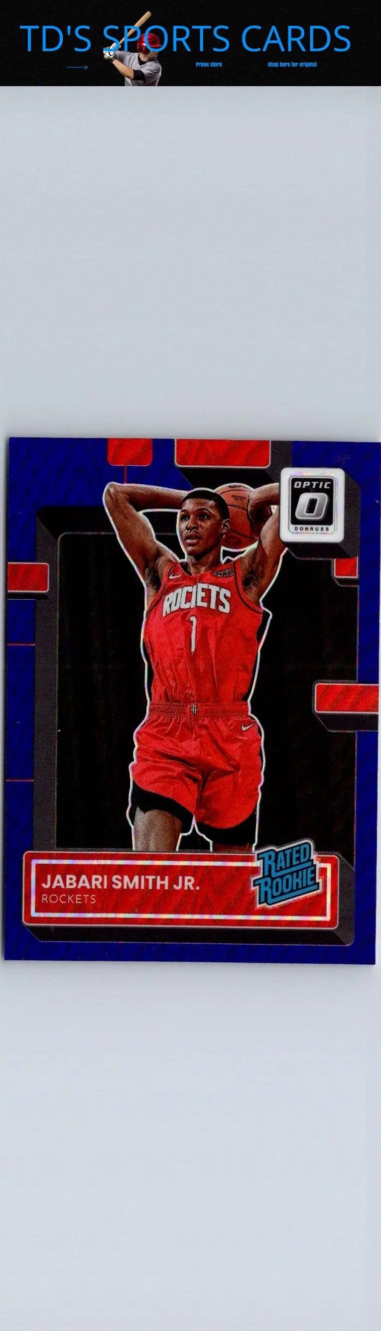 Jabari Smith Jr. basketball card from 2022-23 Donruss Optic Purple series