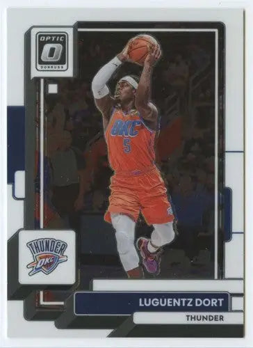 2022-23 Donruss Optic #39 Luguentz Dort NM-MT Thunder ID:55989 - Basketball Card Single