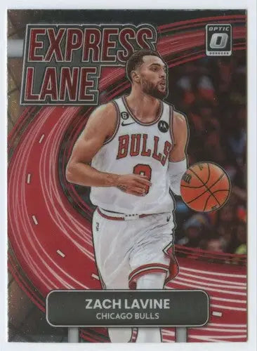Zach LaVine basketball card from 2022-23 Donruss Optic Express Lane series with original gloss