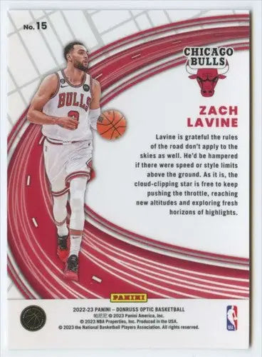 2022-23 Donruss Optic Express Lane Zach LaVine NBA basketball card with original gloss