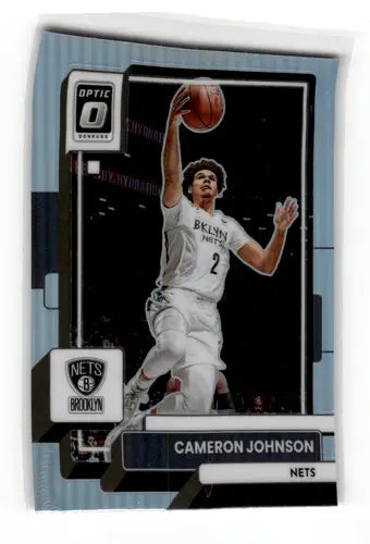 Cameron Johnson basketball card with original gloss from 2022-23 Donruss Optic Holo series
