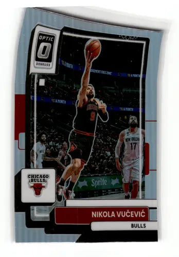 Nikola Vučević basketball card 2022-23 Donruss Optic Holo Bulls ID 55619