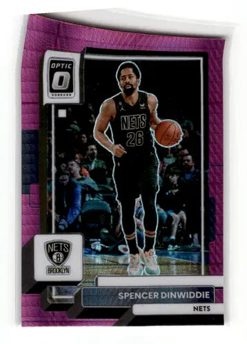 2022-23 Donruss Optic Hyper Pink #175 Spencer Dinwiddie NM-MT Nets ID:55977 - Basketball Card Single