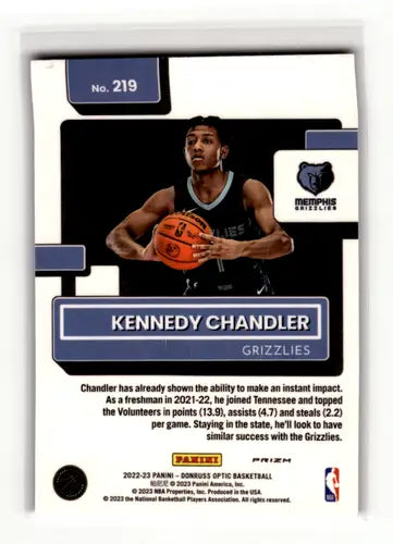2022-23 Donruss Optic Hyper Pink #219 Kennedy Chandler NM-MT Grizzlies ID:55978 - Basketball Card Single