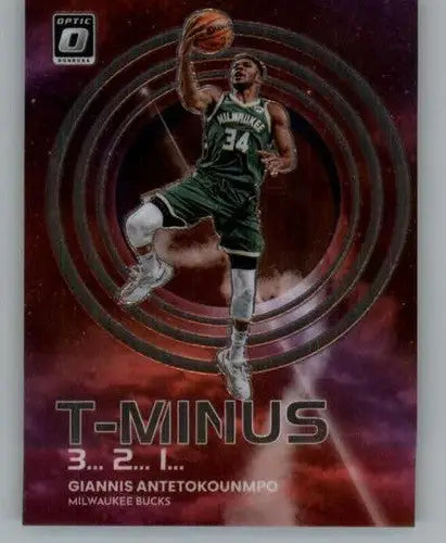 2022-23 Donruss Optic T-Minus 3...2...1... #6 Giannis Antetokounmpo NM- ID:62242 - Basketball Card Single