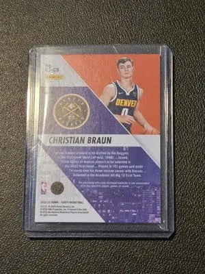 2022-23 Hoops #RS-CB Christian Braun Rise N Shine Memorabilia