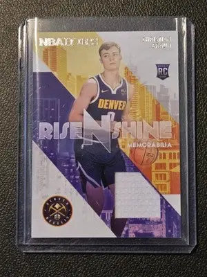 2022-23 Hoops #RS-CB Christian Braun Rise N Shine Memorabilia