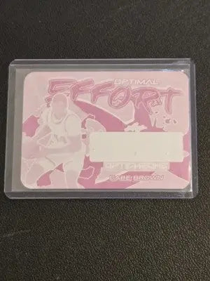 2022-23 Leaf Optichrome Gabe Brown Optimal Effort Magenta Plate Un-Auto #1/1 - Hockey Card Single