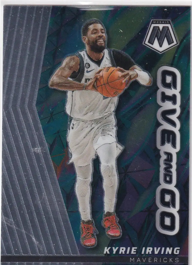 2022-23 MOSAIC #12 KYRIE IRVING GIVE AND GO- DALLAS MAVERICKS - Basketball Card Single