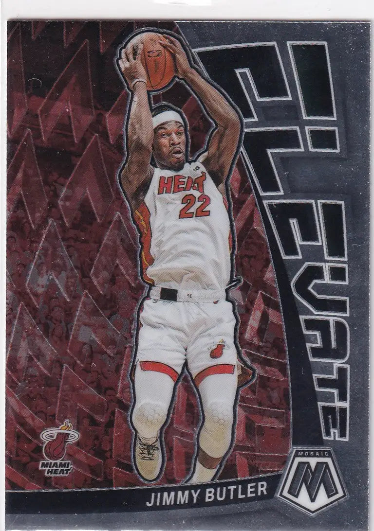 2022-23 MOSAIC #21 JIMMY BUTLER ELEVATE- MIAMI HEAT - Basketball Card Single