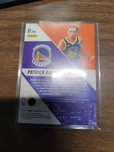 Golden State Warriors Patrick Baldwin Jr NBAMoops rookie card from Rise N Shine series