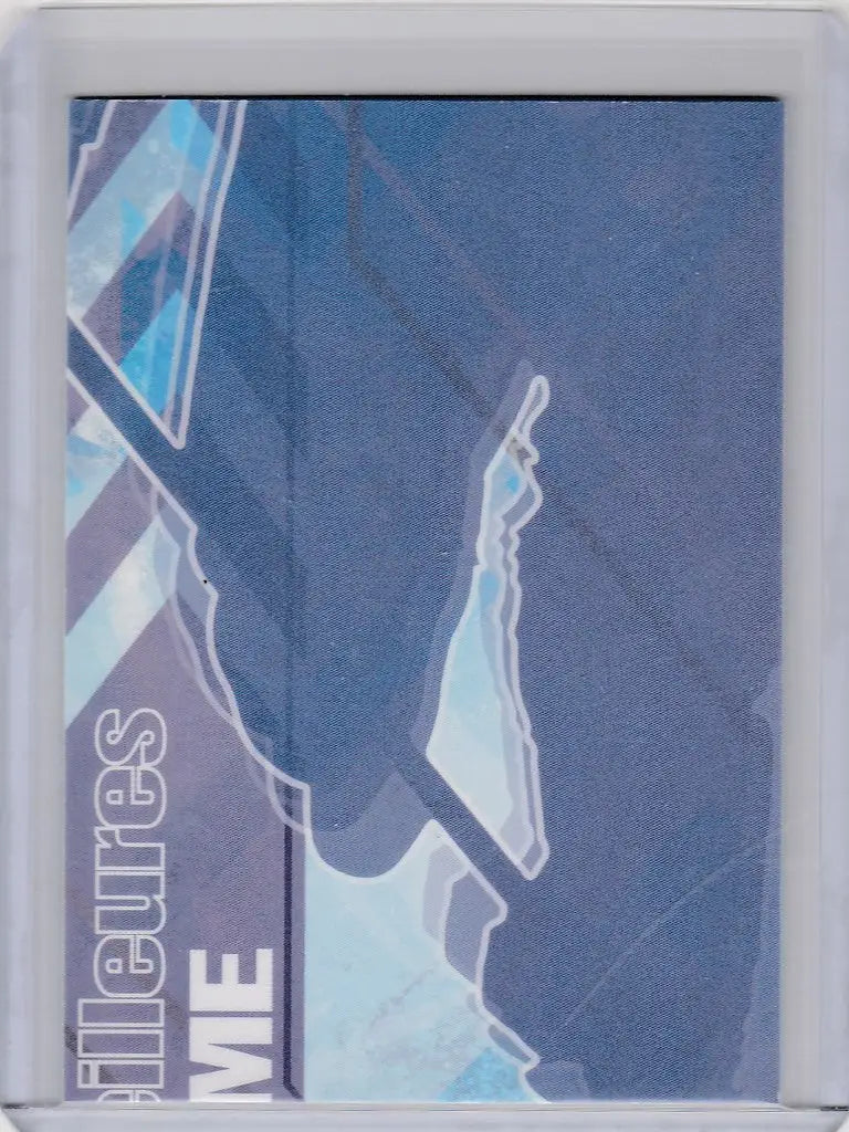 Silhouette of a hand holding a gun against a blue background for 2022-23 O-Pee-Chee Puzzle