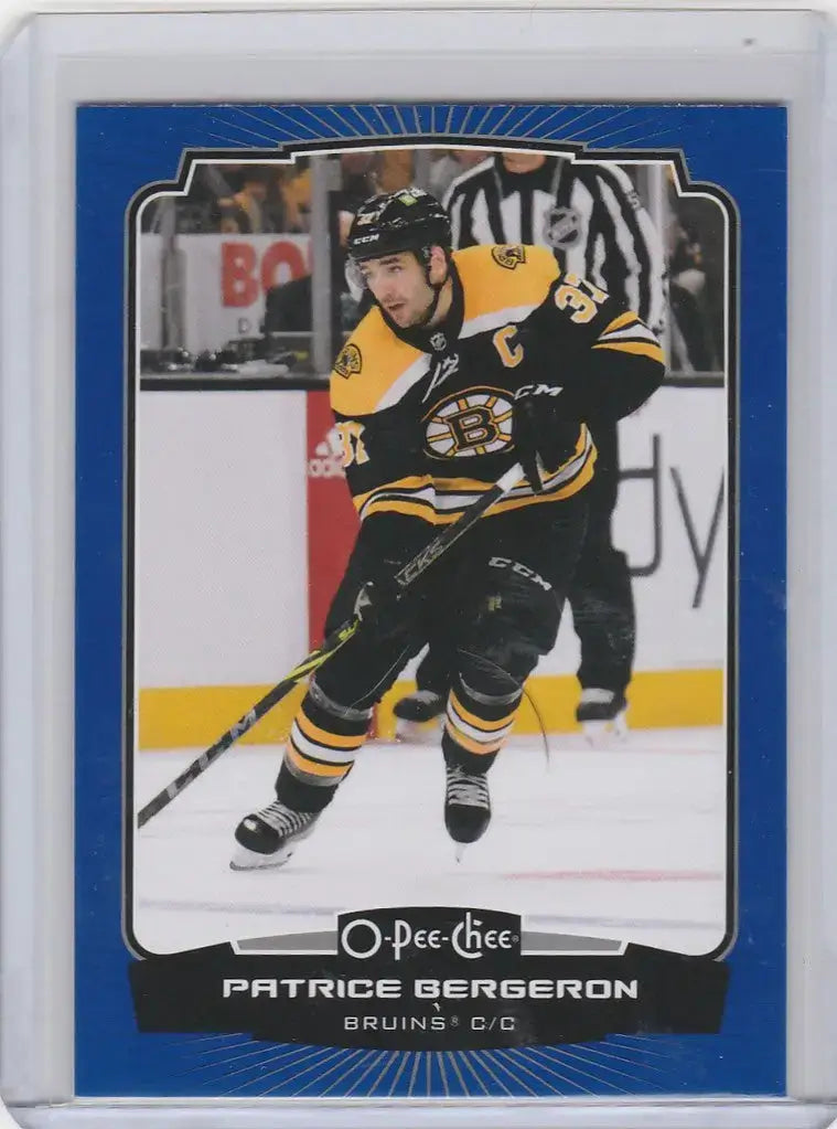 2022-23 OPC Hockey Blue #146 Patrice Bergeron - Boston Bruins