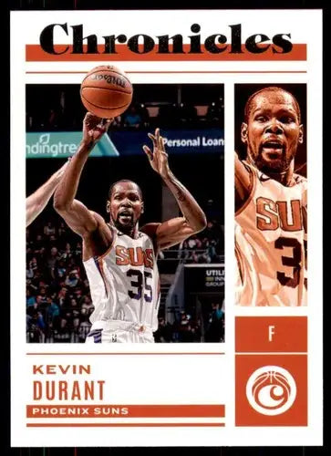 Original gloss Kevin Durant basketball card from Panini Chronicles 2022-23 Suns