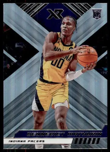 Original gloss Panini Chronicles Bennedict Mathurin basketball card for 2022-23 Pacers XR