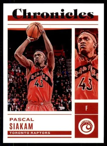 Original gloss Panini Chronicles Pascal Siakam basketball card from 2022-23 Raptors collection