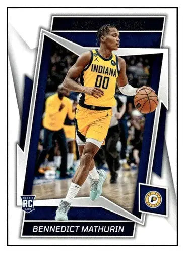 Original gloss Panini Chronicles Benedict Mathurin basketball card from 2022-23 Pacers rookies