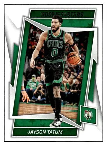 Jayson Tatum basketball card from Panini Chronicles with original gloss in 2022-23 series