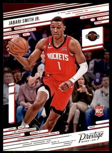Original gloss Panini Chronicles Jabari Smith Jr. basketball card for Rockets collection